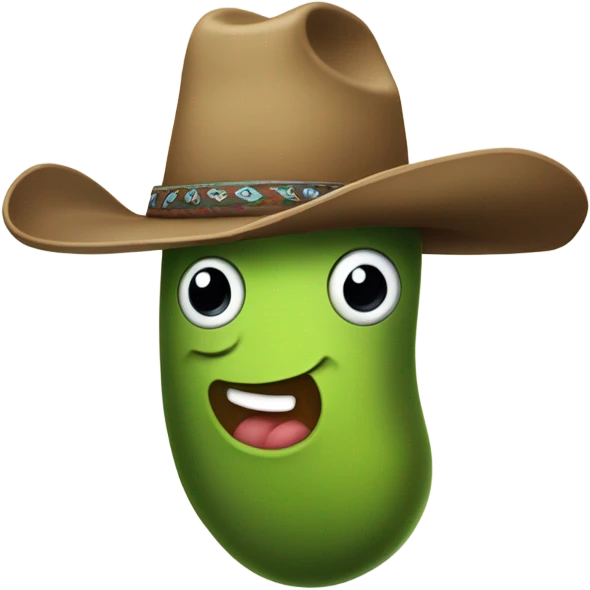 Cowboy pickle emoji