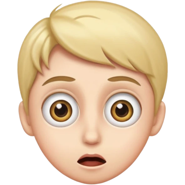 The 😳 emoji with big eyes same thing as the emoji but big eyes emoji