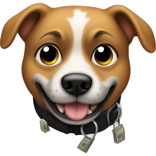 Dog as a robber emoji