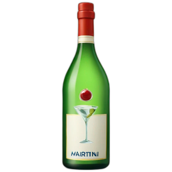 bottle of martini  emoji