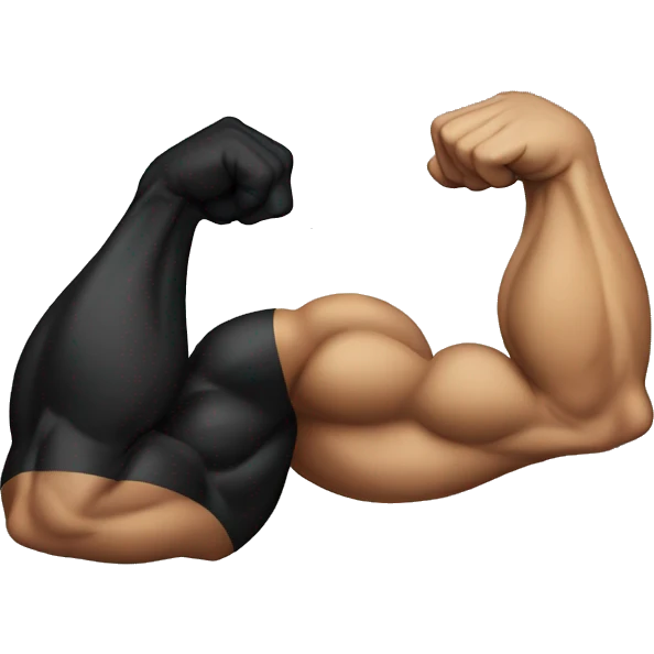 Black bicep emoji