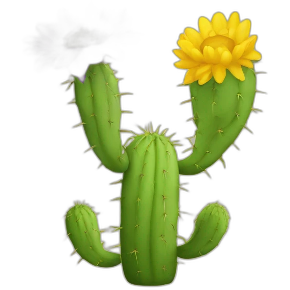 Cacus with flower emoji