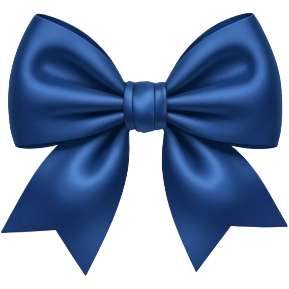 Dark blue bow emoji