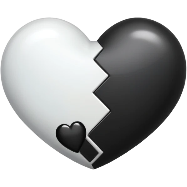 🤍🖤 emoji