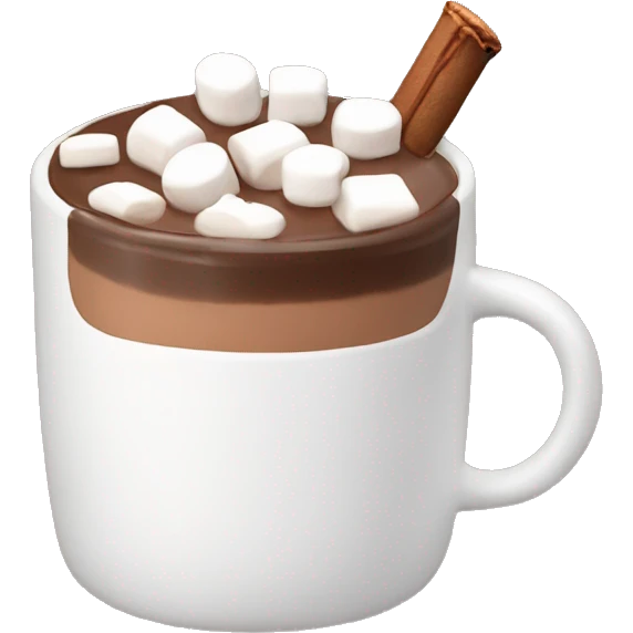 Hot chocolate with marshmallows  emoji