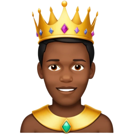 Wearing a crown emoji