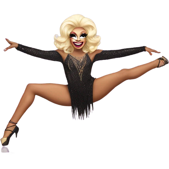 Drag queen in the splits emoji