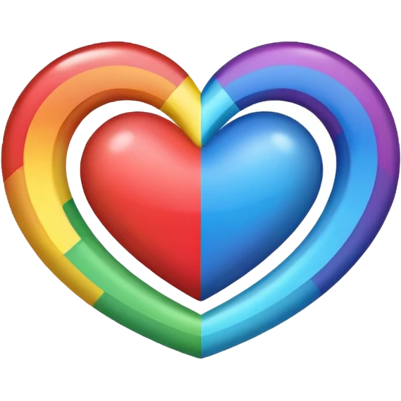 Heart rainbow emoji
