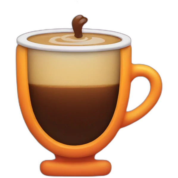 neon coffee emoji