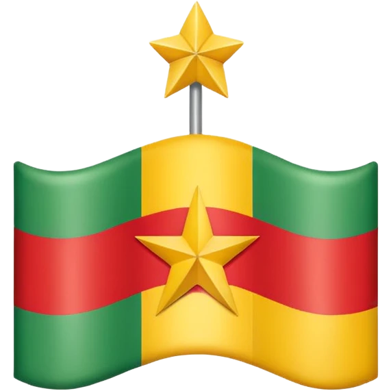 Kurdistan flagged  with one star emoji