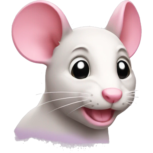 Pink-rat emoji