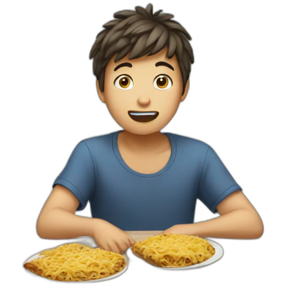 hungry boy emoji