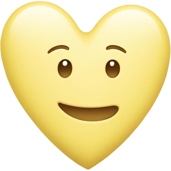 Pastel yellow heart emoji