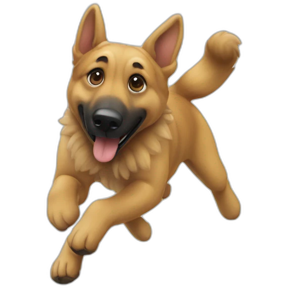 alsatian：diving：smoke emoji