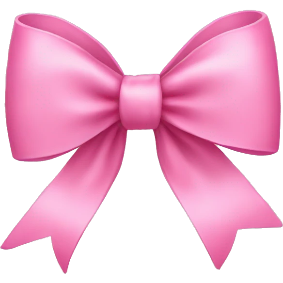 Pink bow emoji