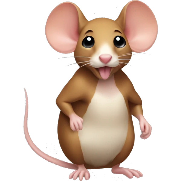 Short ear muscle mouse with turkey emoji