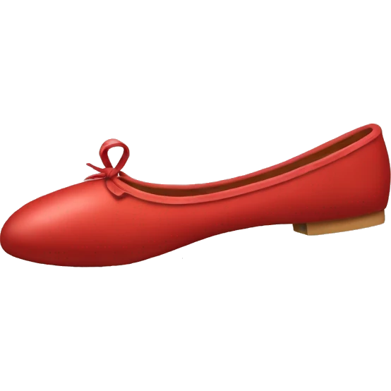 Red ballet shoes emoji