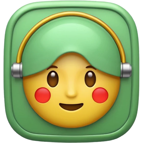 make the alarm sign in light green color emoji emoji