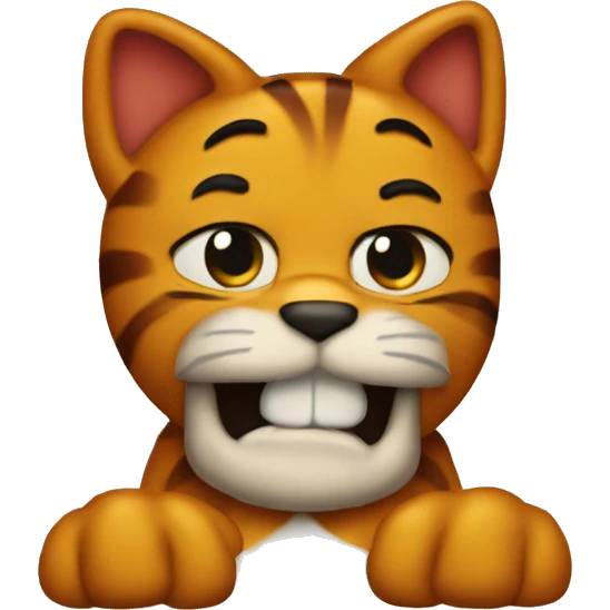 gay garfield  emoji
