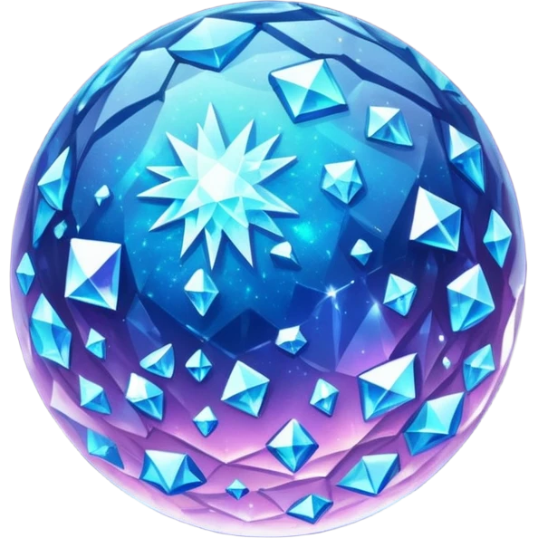 Crystal Planet – surface covered in glowing crystals emoji
