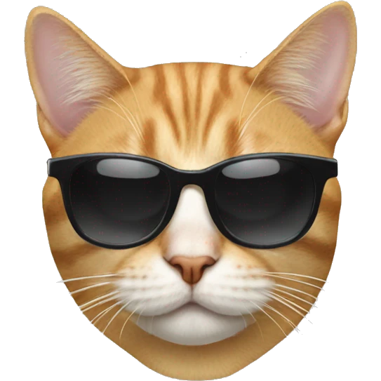 Cat with sunglasses emoji