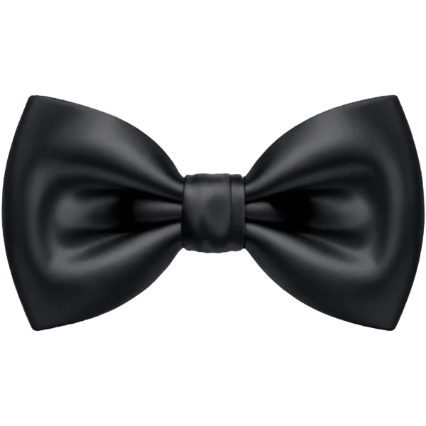 blakc bow tie  emoji