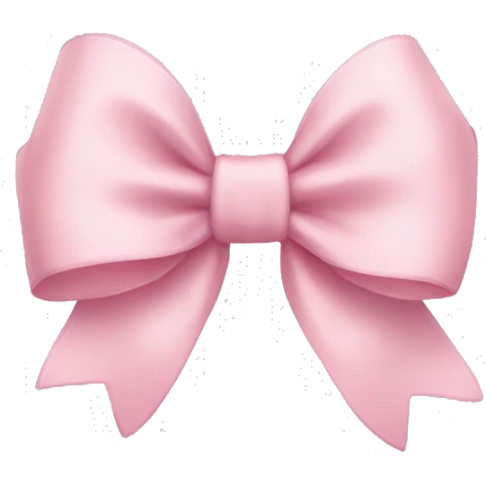 Light pink bow  emoji