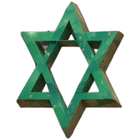 Star of David missiles on Gaza emoji