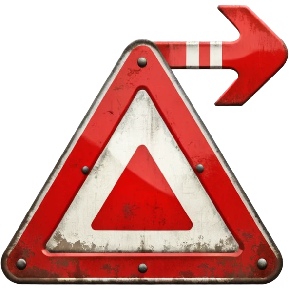 traffic sign turn emoji