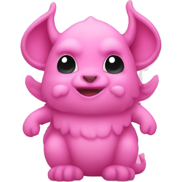 Pink dagu emoji