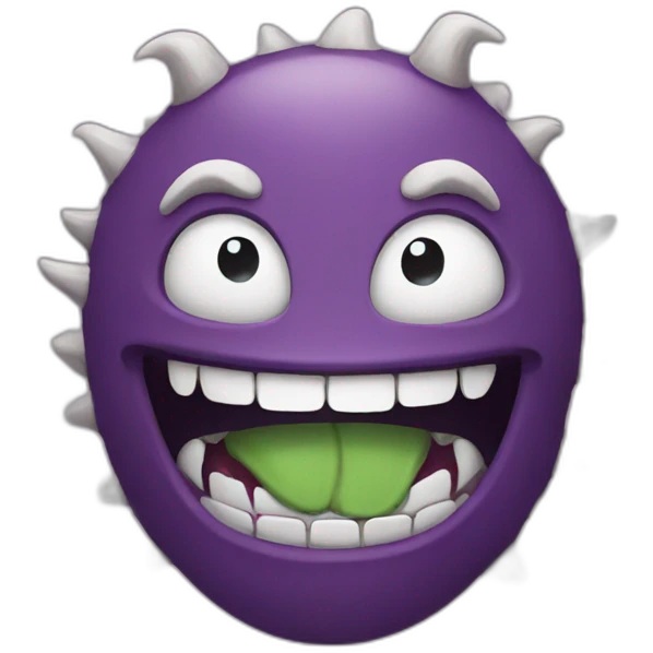 monster laughing emoji