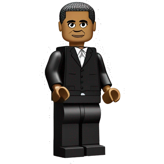 BARACK OBAMA full body lego emoji