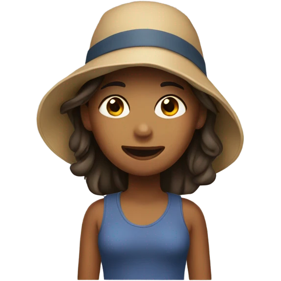 Jane wearing a bucket hat emoji