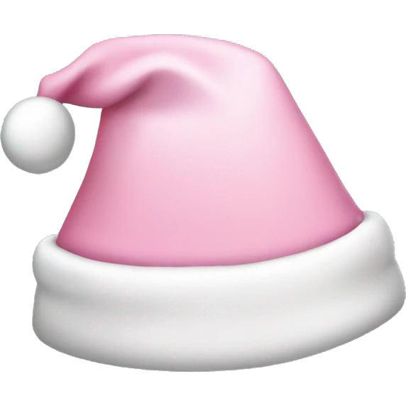 light pink santa hat emoji