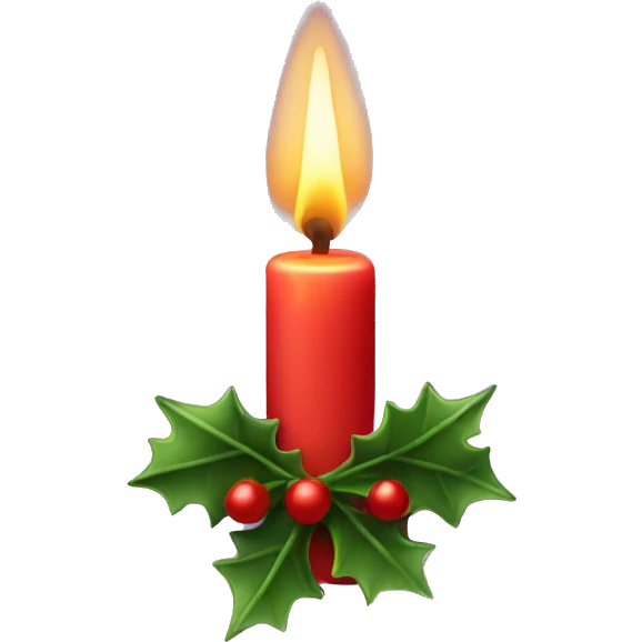 christmas candle emoji
