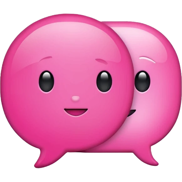 pink chat gpt ai app logo emoji