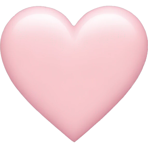pastel pink heart emoji