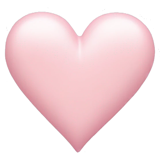 pastel pink heart emoji