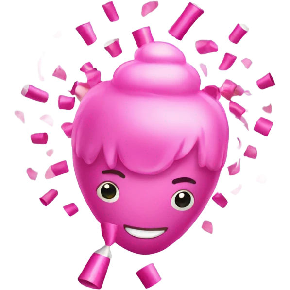 pink party popper  emoji