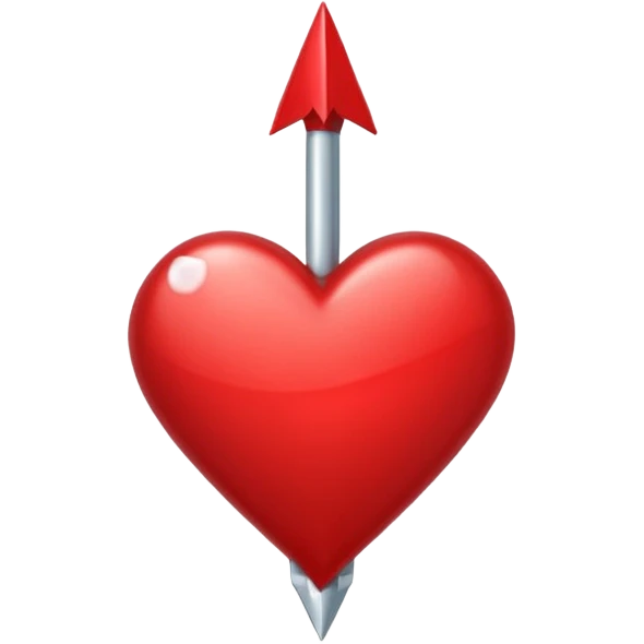 red arrow with heart emoji