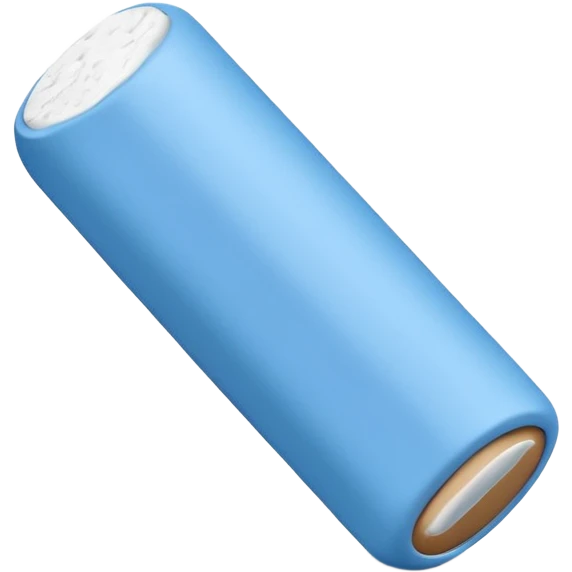 A single rounded white eraser with blue wrap emoji