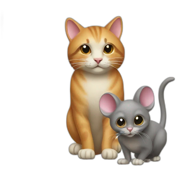 cat and mouse emoji