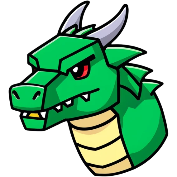 Minecraft black dragon head emoji