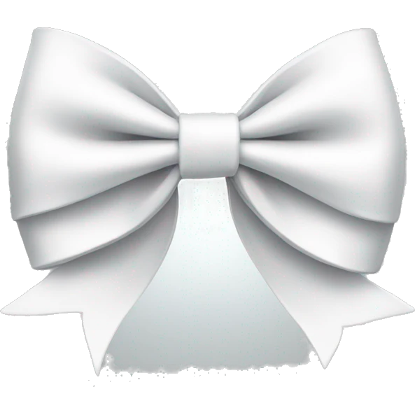 White bow  emoji