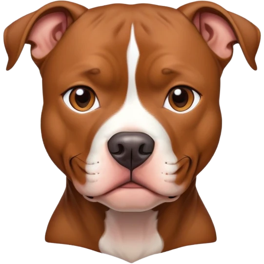 Brpown whit pitbull emoji