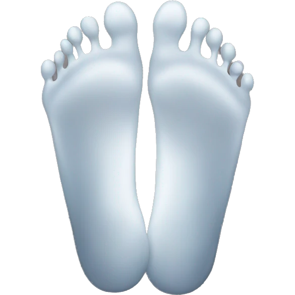 Feet with ghost  emoji