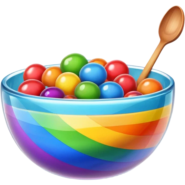 Rainbow bowl emoji