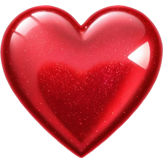 red glitter cyberpunk love emoji