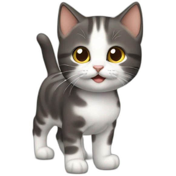 Un chaton sur cheval emoji