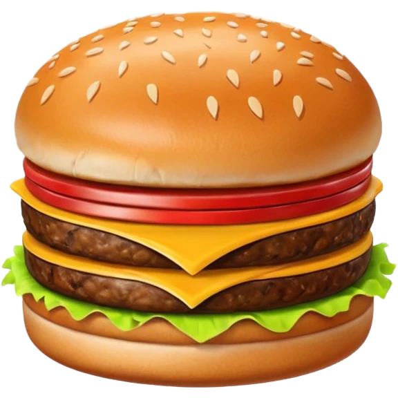 mcdonalds burger single patty emoji
